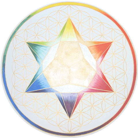 Dodekaeder: im Regenbogen-Stern,50 cm, 2012 