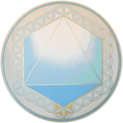 Oktaeder, kristallblau, 80 cm, 2011